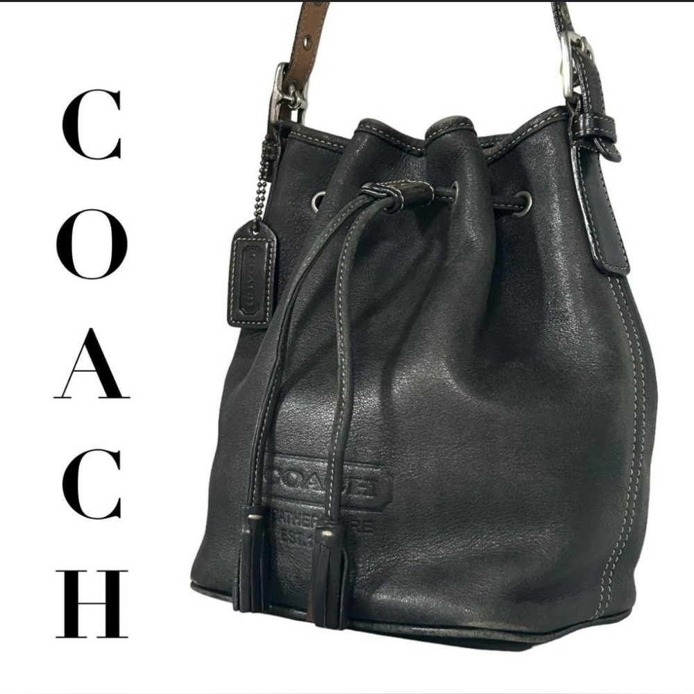COACH Designer Vintage Legacy Hamilton Drawstring Bucket Hobo purse Handbag